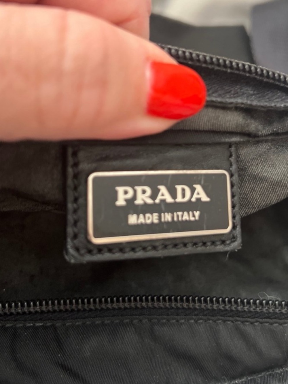 Prada⭐️Black Nylon Crossbody with added Silver Chain! Offers always welcome! - Picture 10 of 13